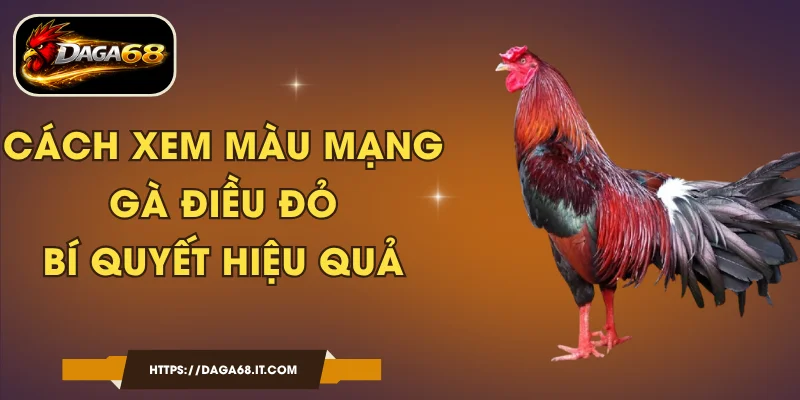 Cách Xem Màu Mạng Gà Điều Đỏ - Bí Quyết Hiệu Quả