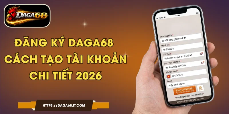 Đăng KÝ DAGA68 - Cách Tạo Tài Khoản Chi Tiết 2026