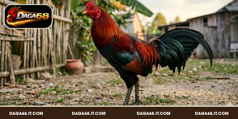 Gà điều đỏ có bộ lông chủ đạo màu đỏ